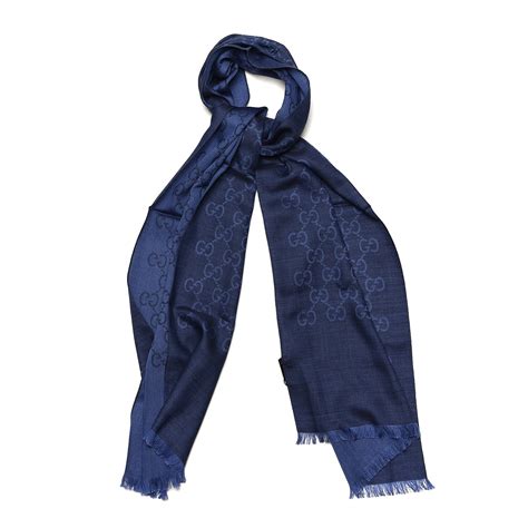 gucci navy blue scarf|Gucci Livermore Outlet.